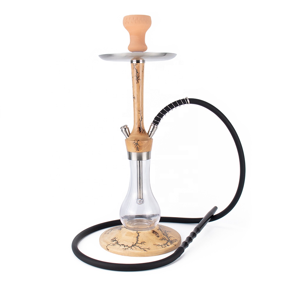 2021 Big Original Wooden Hookah Shisha with Tree Pattern